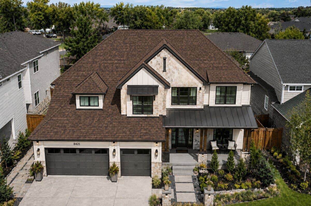 Home with Brownwood Owens Corning shingles